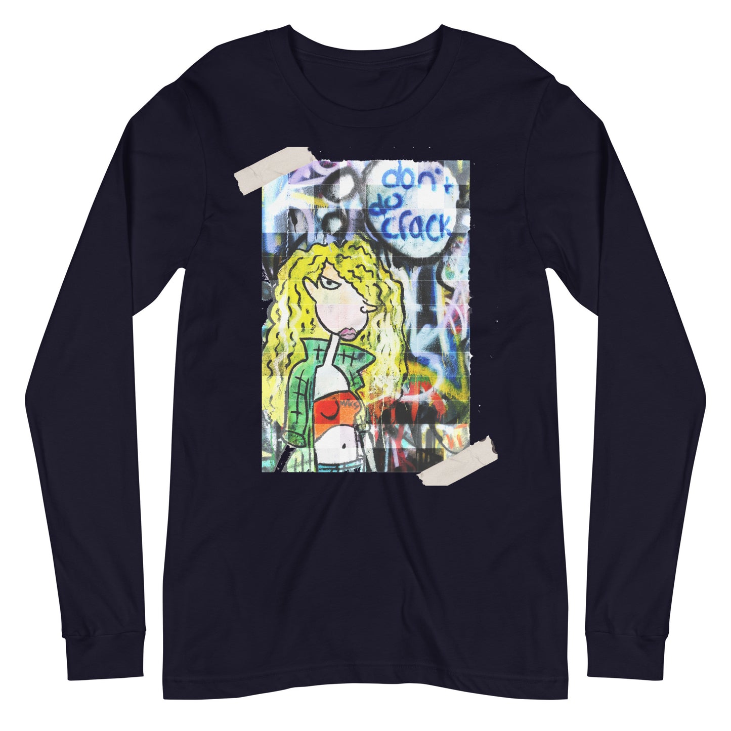 Don't Do Crack Maks Graffiti Long Sleeved Tee