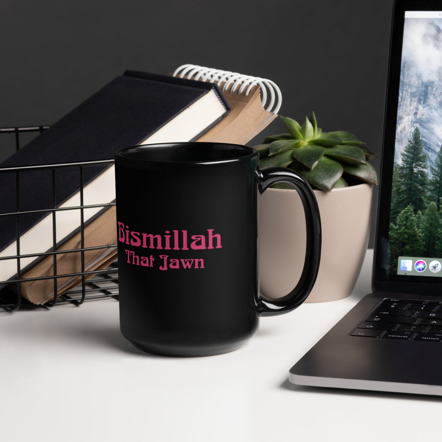 BTJ Black Coffee Mug