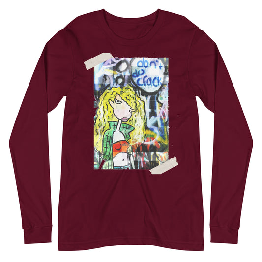 Don't Do Crack Maks Graffiti Long Sleeved Tee